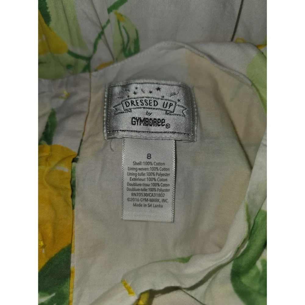 Gymboree‎ dressed up egg hunt spring Easter dress lemons size 8